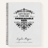Personalized Unbreakable Soul Spiral Notebook ノートブック (正面)