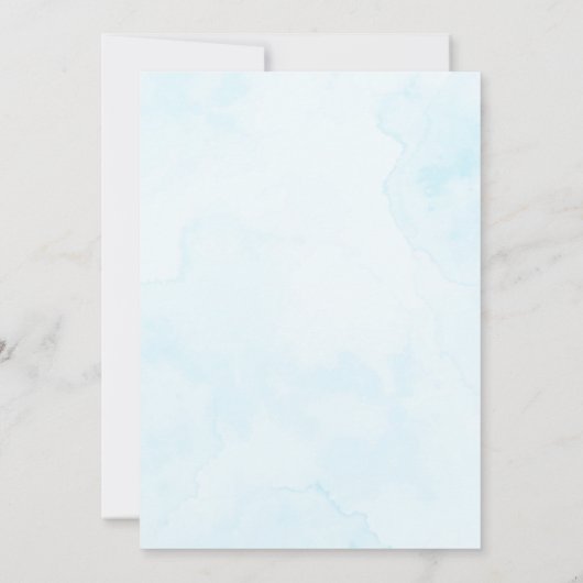 Personalized Under the Sea Downloadable Birthday I 招待状 (裏面)