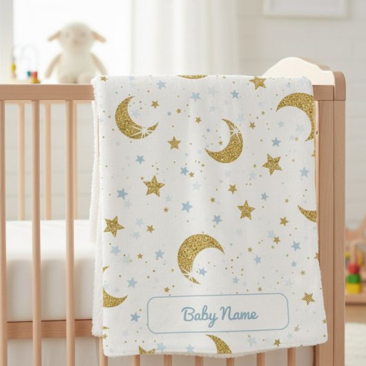 Personalized Under the Stars Soft Blanket  シェルパブランケット