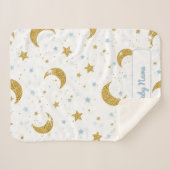 Personalized Under the Stars Soft Blanket  シェルパブランケット (正面(横))