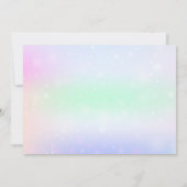 Personalized Unicorn 2nd Birthday Photo Invitation 招待状 (裏面)