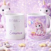 Personalized Unicorn Birthday Girl Mug Unicorn🦄 コーヒーマグカップ