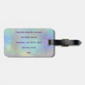 Personalized Unicorn luggage tag ラゲッジタグ (裏面横)