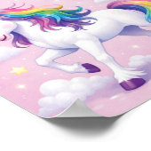 Personalized Unicorn Name Poster ポスター (角)