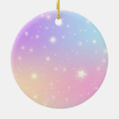 Personalized Unicorn Ornament for Girls セラミックオーナメント (裏面)