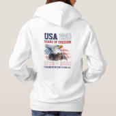 Personalized USA 1776 America's 250th Anniversary パーカ (裏面)