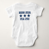 Personalized USA 250 Baby Bodysuit ベビーボディスーツ (裏面)