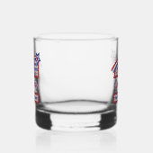 Personalized USA 250–Patriotic Retro Marquee ウイスキーグラス (右)