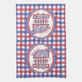 Personalized USA 250–Patriotic Retro Marquee キッチンタオル (縦)