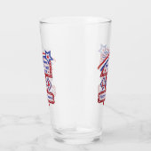 Personalized USA 250–Patriotic Retro Marquee タンブラーグラス (右)