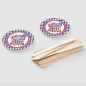 Personalized USA 250–Patriotic Retro Marquee ハンドファン (組立なし)