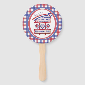 Personalized USA 250–Patriotic Retro Marquee ハンドファン