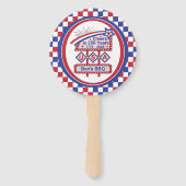 Personalized USA 250–Patriotic Retro Marquee ハンドファン (裏面)