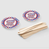 Personalized USA 250–Patriotic Retro Marquee ハンドファン (組立なし)