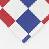 Personalized USA 250–Patriotic Retro Marquee フリースブランケット (角)