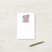 Personalized USA 250–Patriotic Retro Marquee ポストイット (デスク上)