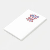 Personalized USA 250–Patriotic Retro Marquee ポストイット (アングル)