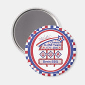 Personalized USA 250–Patriotic Retro Marquee マグネット (正面/裏面)