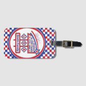 Personalized USA 250–Patriotic Retro Marquee ラゲッジタグ (正面横)