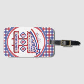 Personalized USA 250–Patriotic Retro Marquee ラゲッジタグ (正面横)