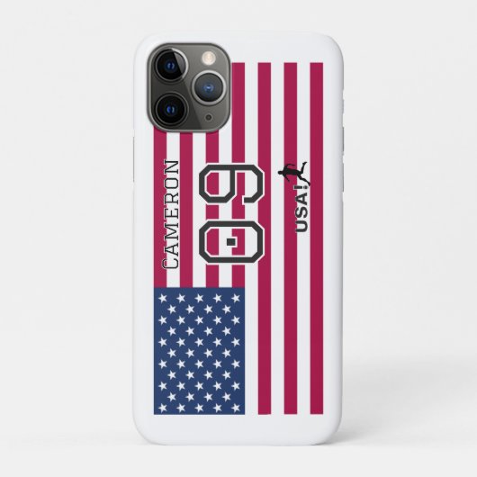 Personalized USA National Flag Soccer Graphic  Case-Mate iPhoneケース (裏)