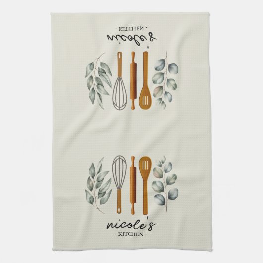 Personalized Utensils  キッチンタオル (縦)