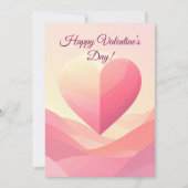 Personalized Valentine Card – Romantic Love Greeti シーズンカード (正面)