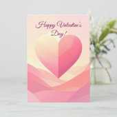 Personalized Valentine Card – Romantic Love Greeti シーズンカード (スタンド正面)