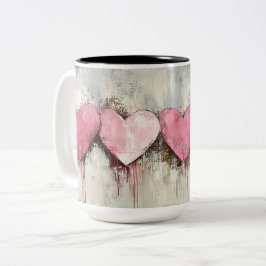 Personalized Valentine Coffee Mug, Custom Valentin ツートーンマグカップ