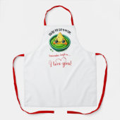 Personalized Valentine Gift Apron Cute Food Humor エプロン (正面)