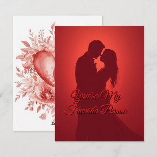 Personalized Valentine Gift for Wife or Husband シーズンカード