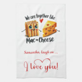 Personalized Valentine Kitchen Towel Food Puns キッチンタオル (縦)