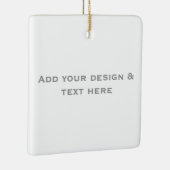 Personalized Valentine Love Message セラミックオーナメント (右)