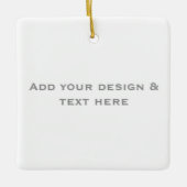 Personalized Valentine Love Message セラミックオーナメント (正面)