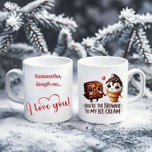 Personalized Valentine Mug Cute Food Love You Gift コーヒーマグカップ