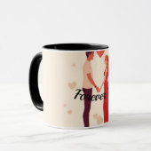Personalized Valentine Mug for Couple | Forever Us マグカップ (正面左)