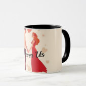 Personalized Valentine Mug for Couple | Forever Us マグカップ (正面右)