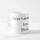 Personalized Valentine Mug From Girlfriend or Wife コーヒーマグカップ (正面左)