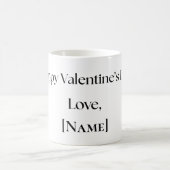 Personalized Valentine Mug From Girlfriend or Wife コーヒーマグカップ (中央)