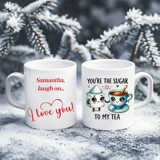 Personalized Valentine Mug Funny Food Gift Idea コーヒーマグカップ