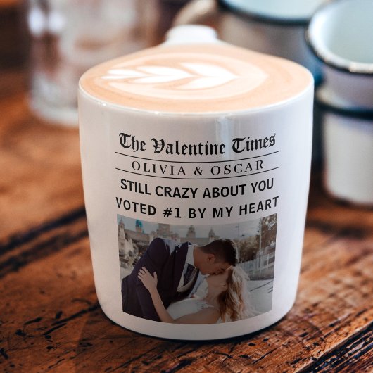Personalized Valentine Newspaper  エスプレッソカップ