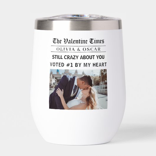 Personalized Valentine Newspaper Photo (正面)