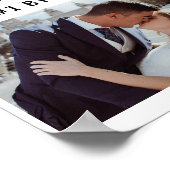 Personalized Valentine Newspaper Photo ポスター (角)