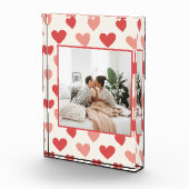 Personalized Valentine Photo Heart Acrylic Block フォトブロック (右)