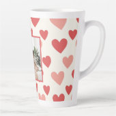 Personalized Valentine Photo Heart Latte Mug カフェラテマグ (右)