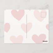 Personalized Valentine Photo Heart Postcard ポストカード (裏面)
