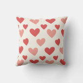 Personalized Valentine Photo Heart Throw Pillow クッション (裏面)