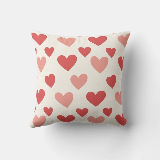 Personalized Valentine Photo Heart Throw Pillow クッション (裏面)