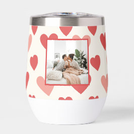 Personalized Valentine Photo Heart Water Bottle