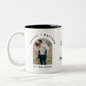 Personalized Valentine Photo Mug ツートーンマグカップ (左)